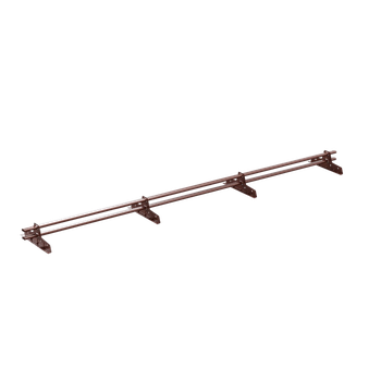 Снегозадержатель трубч VEGA Lux 3.0м, (25*45*2мм) RAL 8017