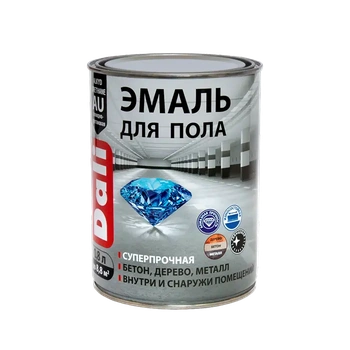 Dali эмаль д/пола серая 2,0 л Рогнеда