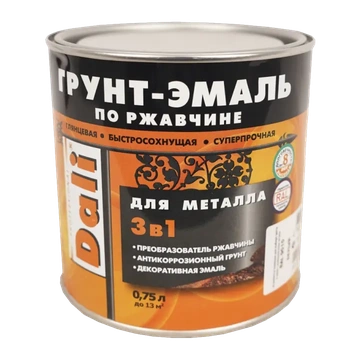 Dali грунт-эмаль по ржавчине RAL 1021 желтая 0,75 л Рогнеда
