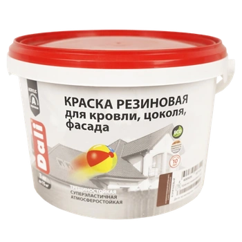 Dali краска в/д резиновая коричневая 3 кг Рогнеда