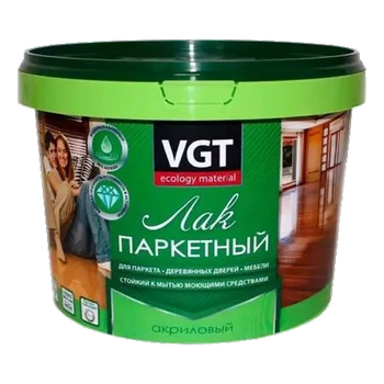 Лак ВГТ паркетный глянцевый акрил 0,9 л