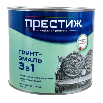 Грунт-эмаль по ржавчине 3 в 1 Престиж синяя 1,9 кг