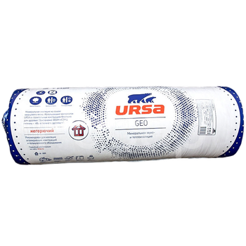 Утеплитель URSA GEO М-11 10000*1200*100 мм 12 м²/1,2 м³ ролик