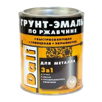 Dali грунт-эмаль по ржавчине RAL 9006 серебр алюминий 2,0 л Рогнеда