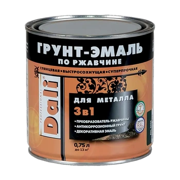Dali грунт-эмаль 3 в 1 графитовая серо-синяя 0,75 л Рогнеда