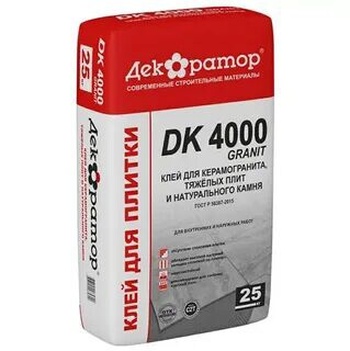 Клей плиточный Декоратор 4000 (56) 25 кг.