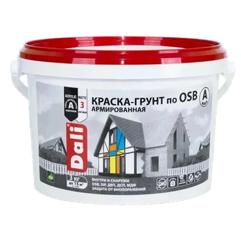 Dali краска в/д резиновая коричневая 3 кг Рогнеда