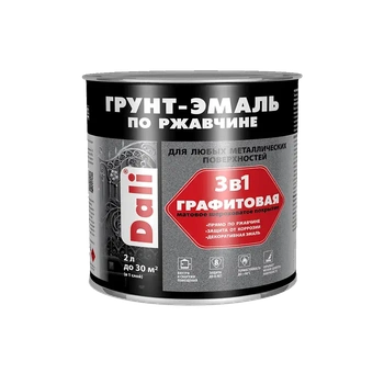 Dali грунт-эмаль 3 в 1 молотковая медная 2,0 л Рогнеда
