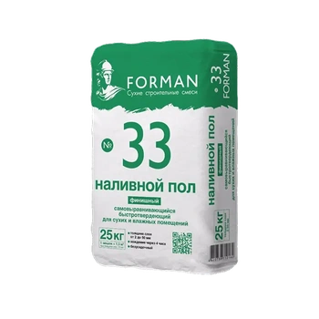 Наливной пол FORMAN-33 20 кг финишный 2-50 мм(72)